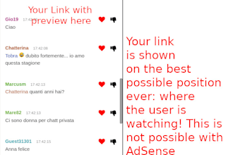 promote your link to italian dating community