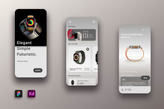 do mobile app UI design for android and ios