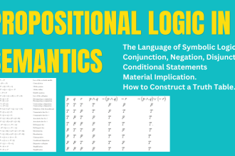 help you in propositional logic or truth table or semantics