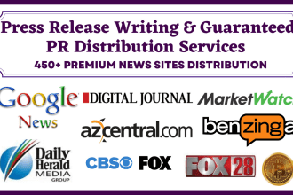 do professional press release writing and PR distribution