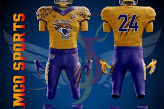 make unique 3d american football uniform or any sportswear
