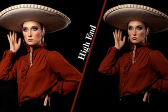 do high end portrait skin beauty photo retouching