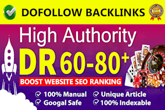 do high dr60 to 80 plus seo dofollow contextual backlinks