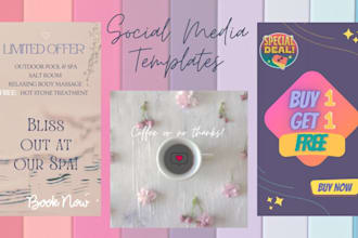 design a social media post template