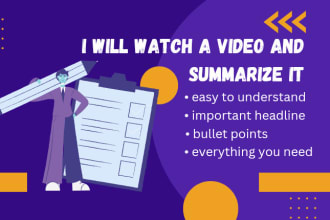 watch a video and summarize it