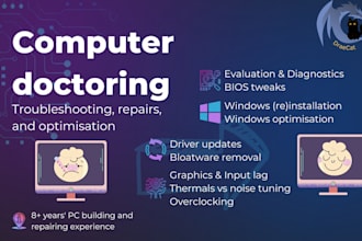 install, set up, troubleshoot, tweak or fix your windows PC