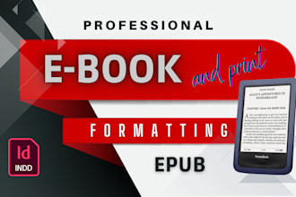 do book formatting for print and ebook KDP epub