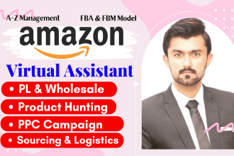 be your amazon virtual assistant for fba pl and wholesale