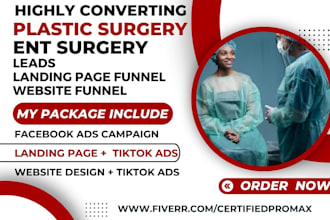 generate surgery leads orthopedic ent leads via facebook ads landing page funnel