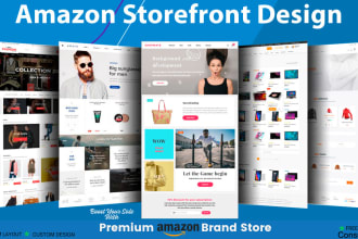 create professional amazon brand store or storefront design