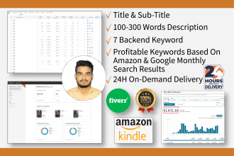 provide amazon KDP category, niche, keyword research for your book