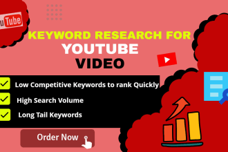 keyword research for youtube video and competitor analysis