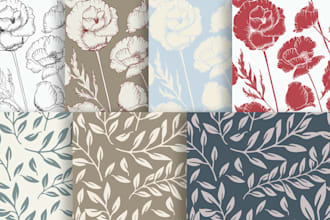 seamless motif pattern for textile, wallpaper, apparel