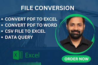 convert the pdf to excel and word file