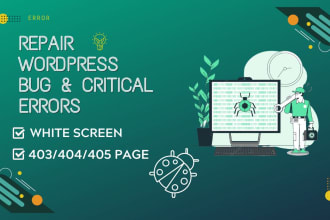 repair any kind of wordpress  bug and elementor errors
