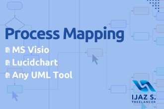 make process maps, flow charts, process flow, workflows, in visio lucidchart