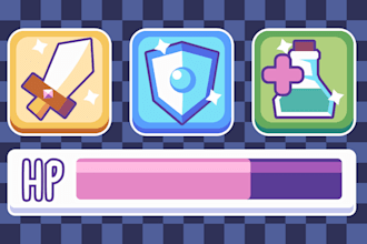 create vector ilustrations and game assets