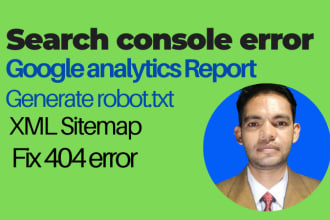 fix search console errors, robots txt, xml sitemap and speed issues