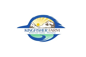 do premium original nice king fisher farm logo branding package