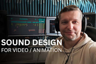 do sound design and audio post for animation or video