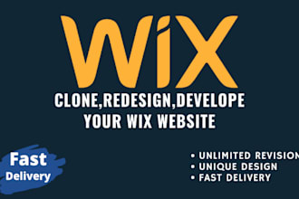 clone,copy,redesign,develop your wix website design with fully responsive