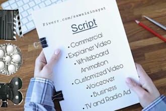 write a commercial video script