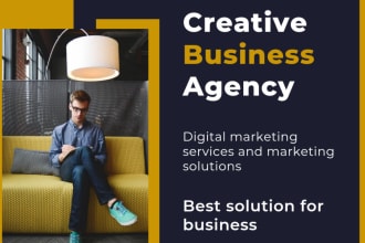 design creative flyers or posters for online marketing