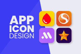 design a creative modern app icon logo
