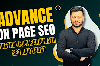 install full rank math SEO and yoast wordpress plugin for on page optimization
