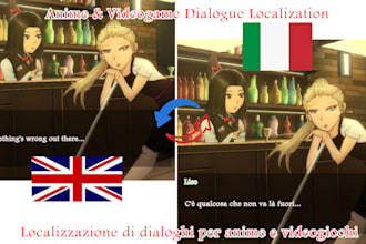 localize anime or game dialogue