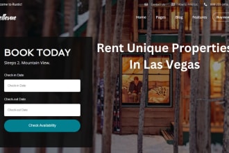 create short term rental, vacation rental website with online booking