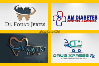 design pharmacy, hospital, health, nutrition, and dentist logo