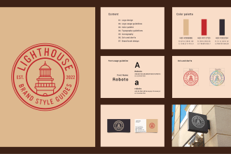 create logo and brand style guide design