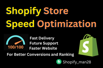 do shopify speed optimization on pagespeed and increase up store website score