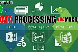 do data processing using excel vba macro and power query
