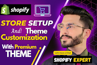 build shopify ecommerce website with premium template