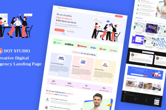 do website uiux design, web template, web ui, web mockup, ui ux design in figma
