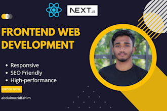 make professional next js website and fix website bug