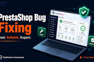 fix prestashop errors, bugs, and website issues fast