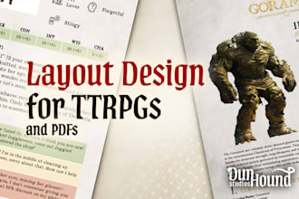 design your custom dnd pdf book, adventure, magic item or campaign
