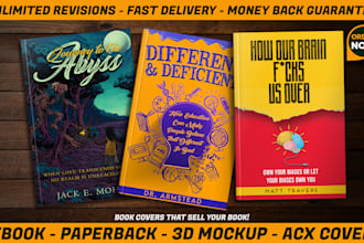 design an illustrative book or ebook cover for you