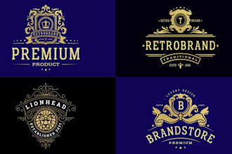 design a impressive luxury royal business logo