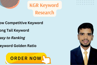 give the best kgr keyword research that your website rank