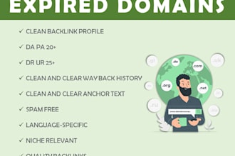 research high da dr expired domain name with backlinks