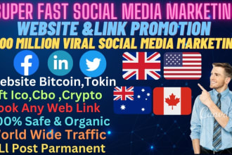 promote your website amazon, book, product, music, crypto, cbd any business