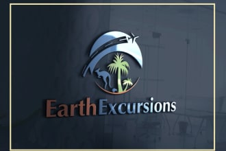 design  agency tourism beach vacation travel logo