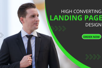 design high converting wordpress landing page and shopify landing page