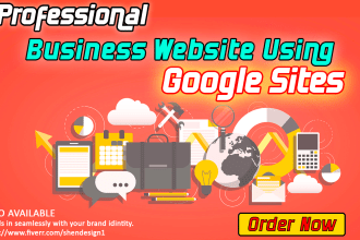 develop professional business websites using google sites