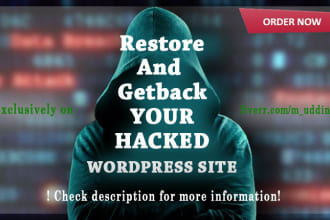 clean malware hacked wordpress website