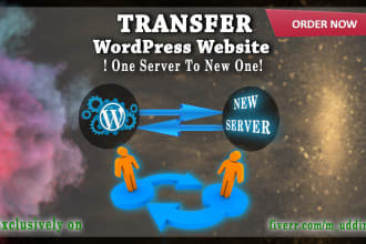transfer wordpress site one server to new one